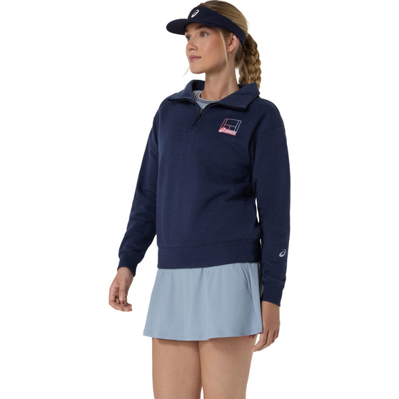 Asics Court Core Graphic Half Zip Sweater