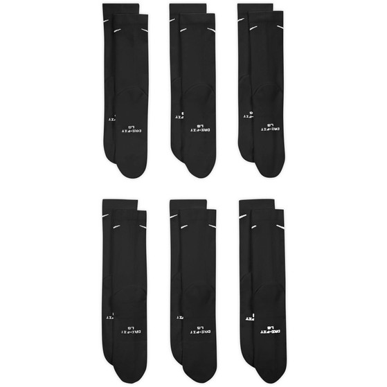Nike Everyday Elevated Crew Sokken 6-Pack