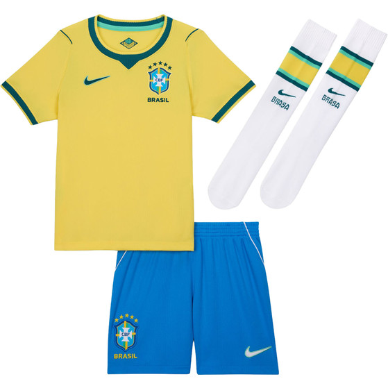 Nike Brazilië Thuis Tenue Little Kids WK 2026