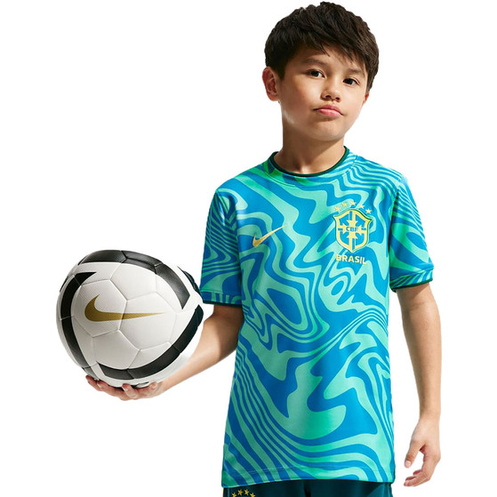 Nike Brazilië Pre-Match Top Kids WK 2026