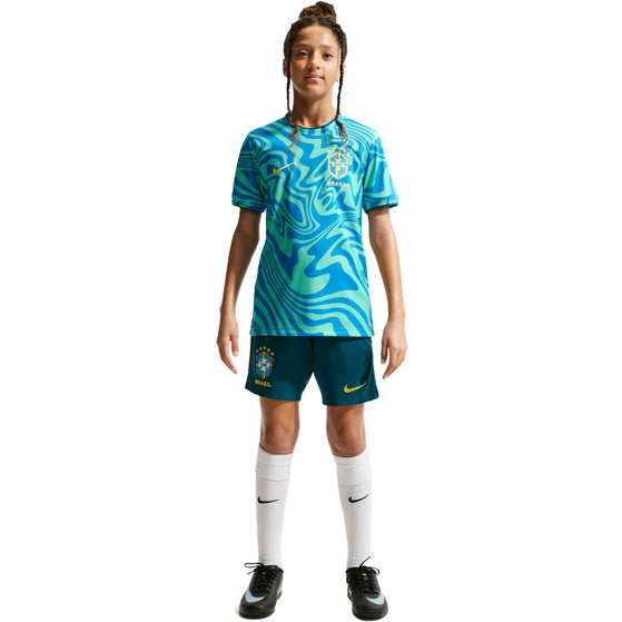 Nike Brazilië Pre-Match Top Kids WK 2026