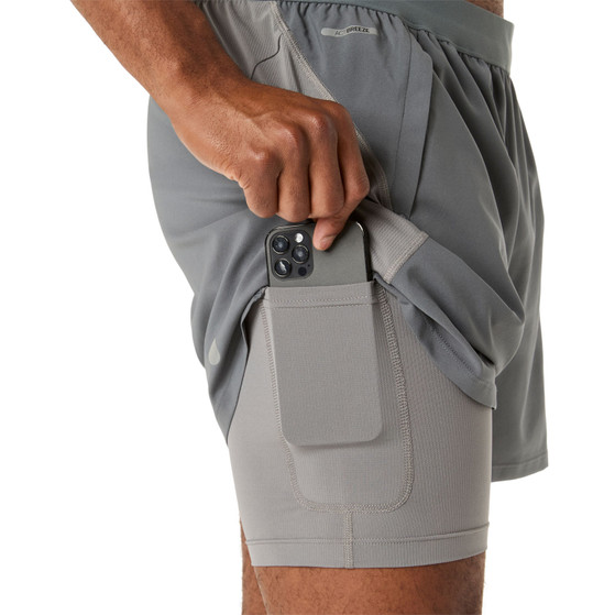 ASICS Road 2in1  5'' Short Heren