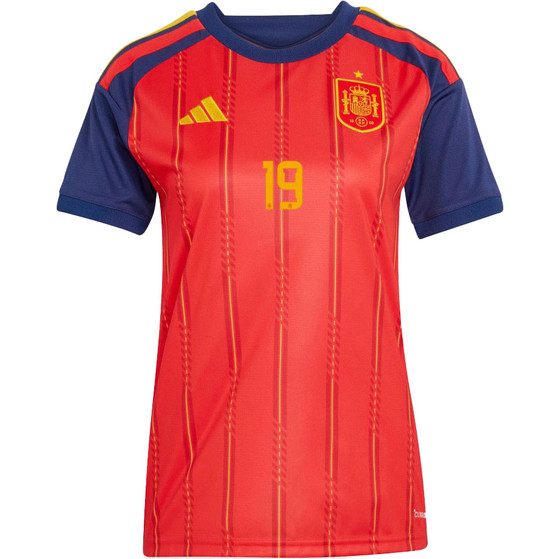 adidas Spanje Thuis Shirt Lamine Yamal 19 Dames