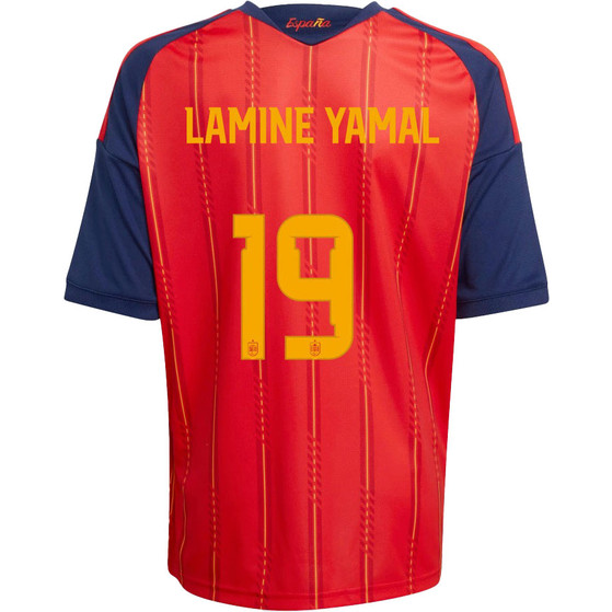 adidas Spanje Thuis Shirt Lamine Yamal 19 Kids