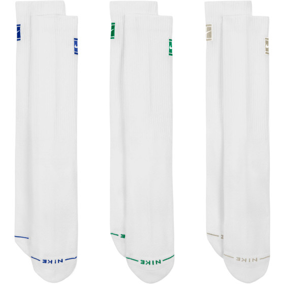 Nike Court Elevated Lot de 3 Chaussettes mi-mollet