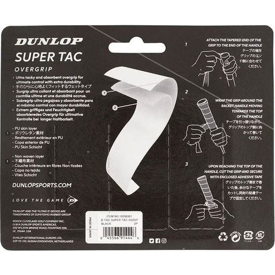 Dunlop Super-Tac Overgrip 3-Pack