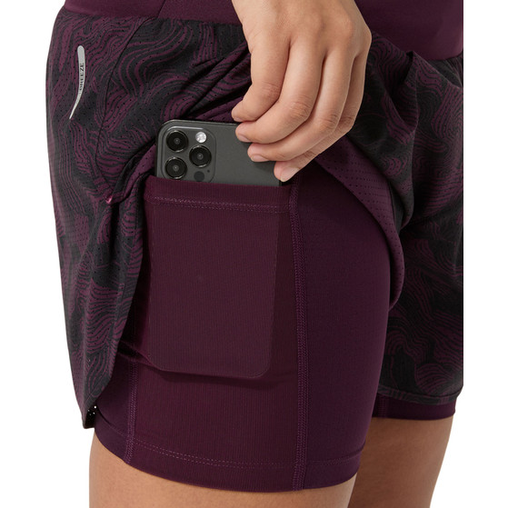 ASICS Road All Over Print 2in1 3.5'' Shorts Dam