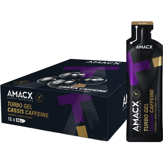 Amacx Turbo Gel Cassis 12x60ml 100mg Cafeïne