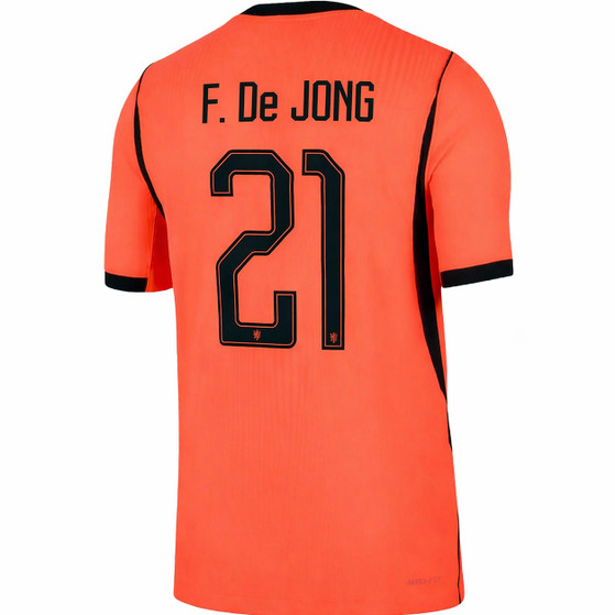 Nike Nederland Thuis Shirt WK F. de Jong 21