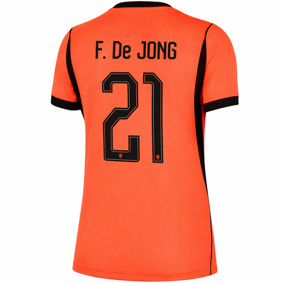 Nike Nederland Thuis Shirt WK F. de Jong 21 Dames