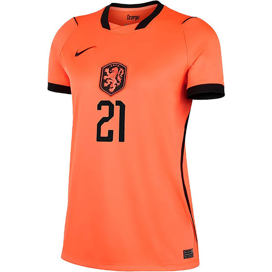 Nike Nederland Thuis Shirt WK F. de Jong 21 Dames