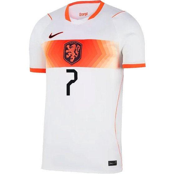 Nike Nederland Uit Shirt WK Xavi 7