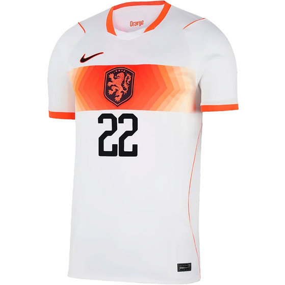 Nike Nederland Uit Shirt WK Dumfries 22 Kids