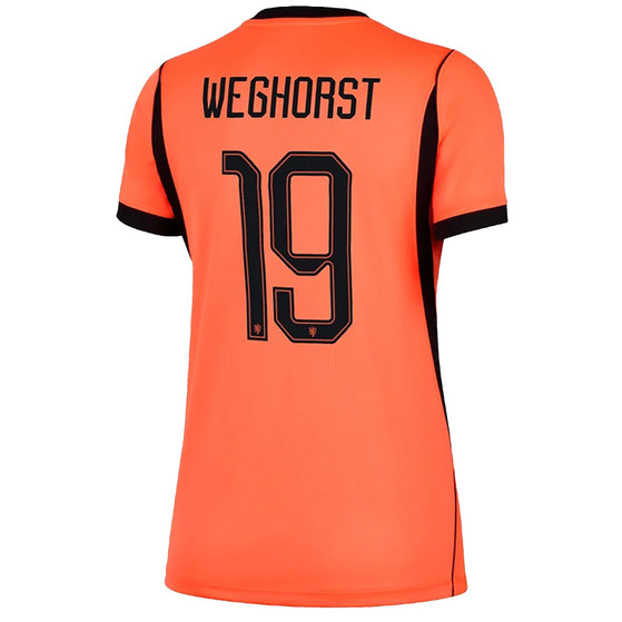 Nike Nederland Thuis Shirt Dames WK Weghorst 19