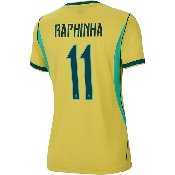 Nike Brazilië Thuis Shirt WK Raphinha 11 Dames
