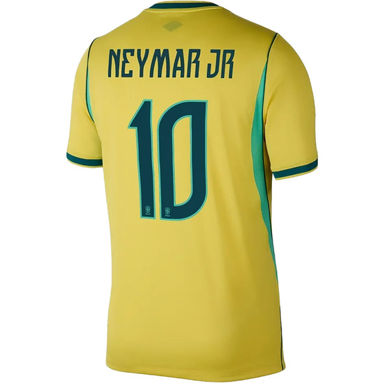 Nike Brazilië Thuis Shirt WK Neymar Jr 10 Kids