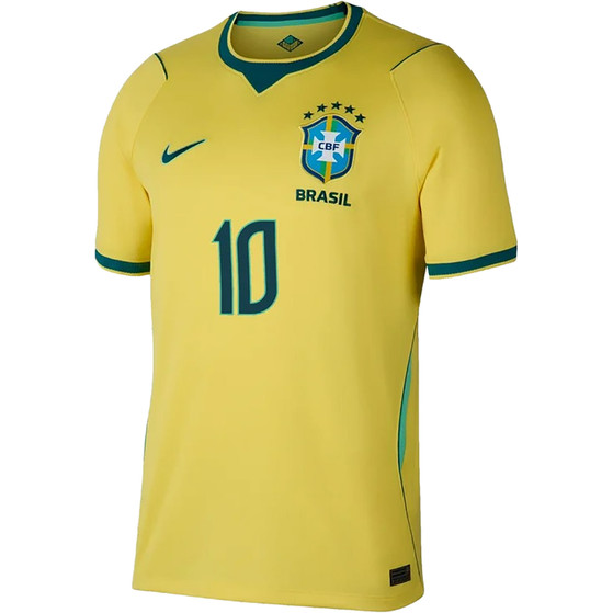 Nike Brazilië Thuis Shirt WK Neymar Jr 10 Kids