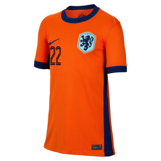 Nike Nederland Thuis Shirt Dumfries 22 Kids