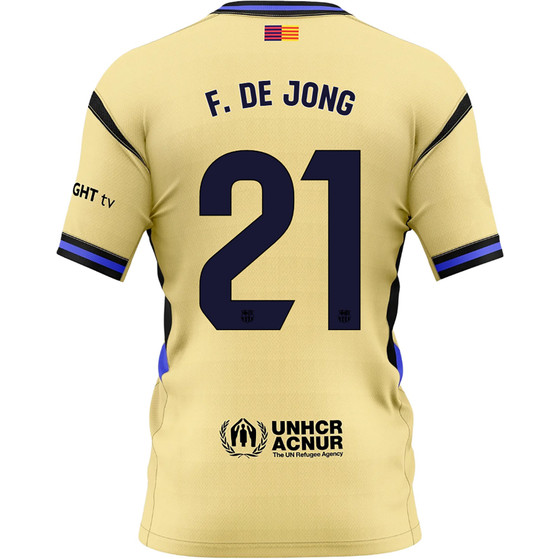 Nike FC Barcelona Uit Shirt F. de Jong 21 Kids