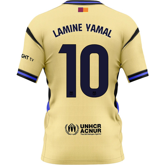 Nike FC Barcelona Uit Shirt Lamine Yamal 10 Kids