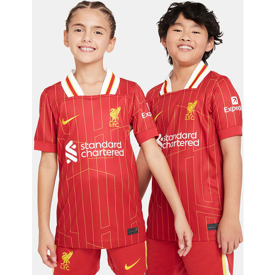 Nike Liverpool Thuis Shirt Salah 11 Kids PL Badge