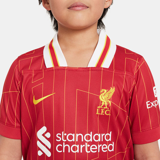 Nike Liverpool Thuis Shirt Salah 11 Kids PL Badge