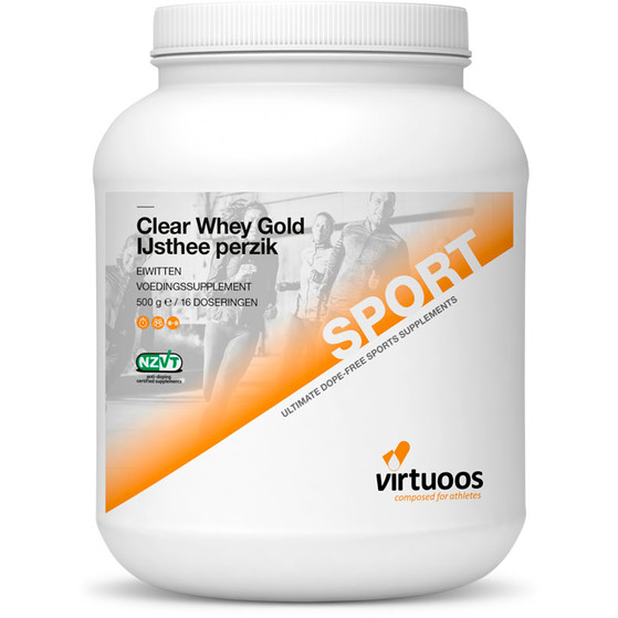 Virtuoos Clear Whey Gold - Eistee Pfirsich