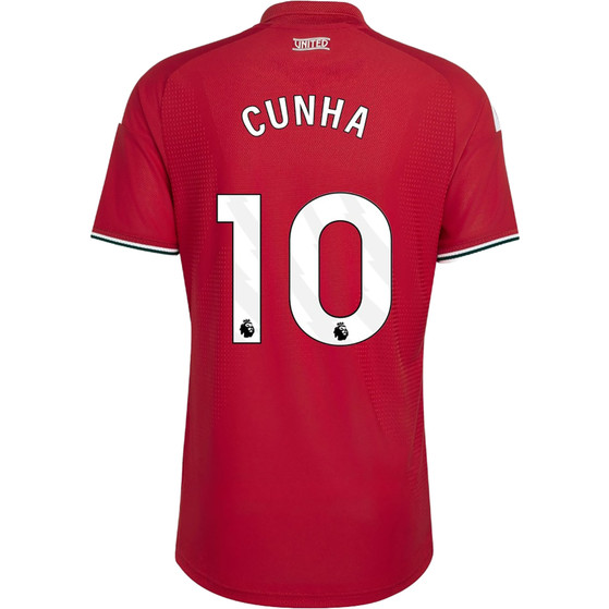 adidas Man. United Authentic Thuis Shirt Cunha 10