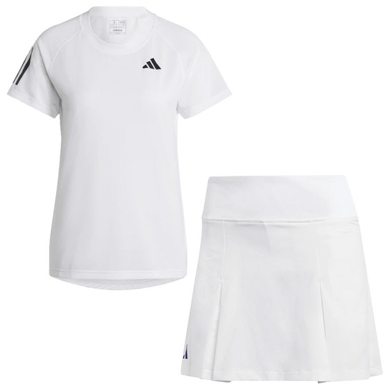 adidas Club Tee Pleated Skirt Set Women