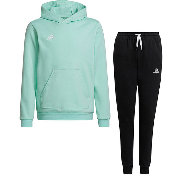 adidas Entrada 22 Hooded Sweat Trainingsanzug Kinder
