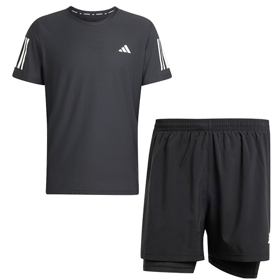 adidas OTR Shirt 2in1 Short Set Heren