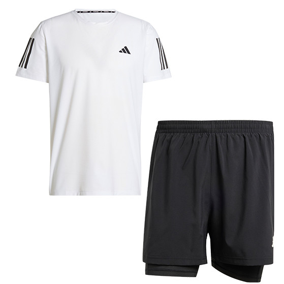 adidas OTR Shirt 2in1 Short Set Heren