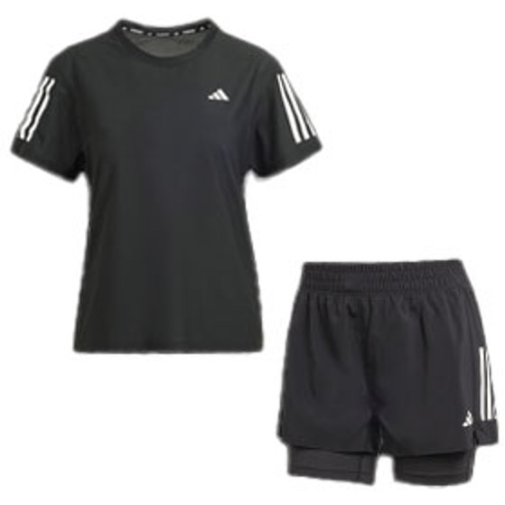 adidas OTR Tee 2in1 Short Set Dames