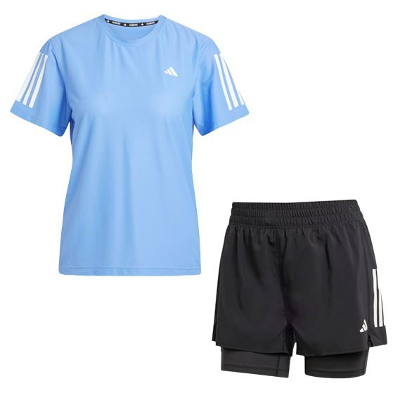 adidas OTR Tee 2in1 Short Set Damen