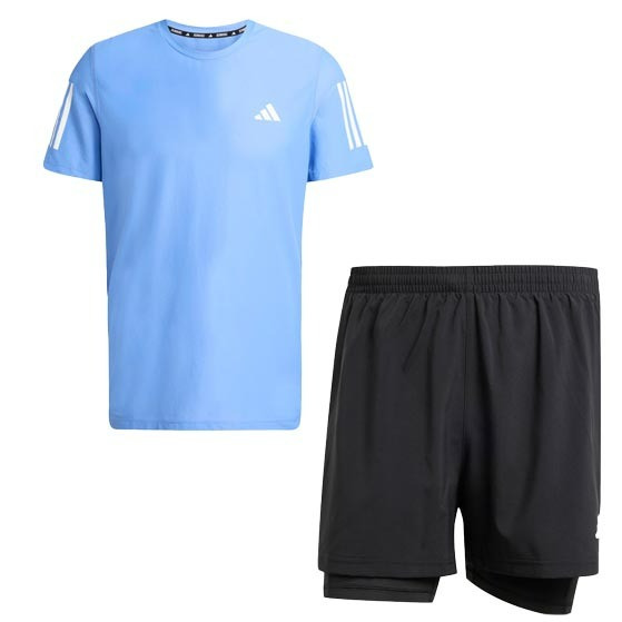 adidas OTR Tee 2in1 Short Set Heren