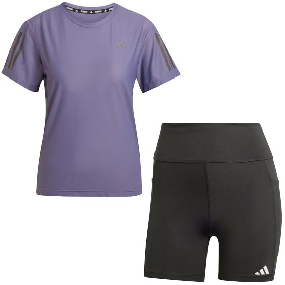 adidas OTR Tee Kurze Leggings Set Damen