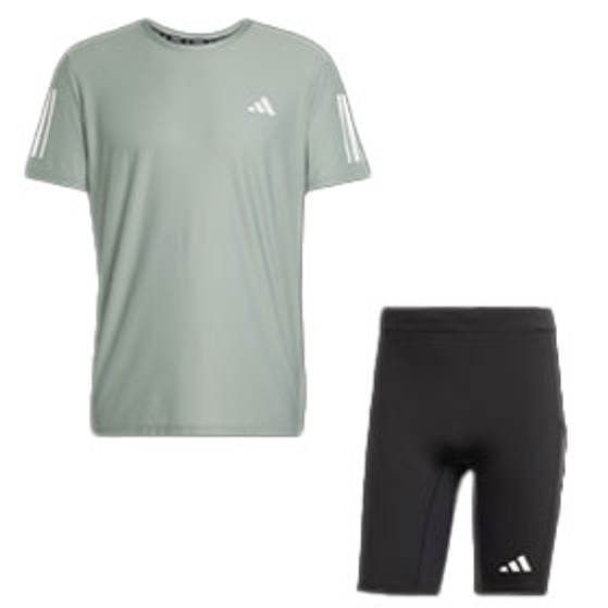 adidas OTR Shirt kurze Leggings Set Herren