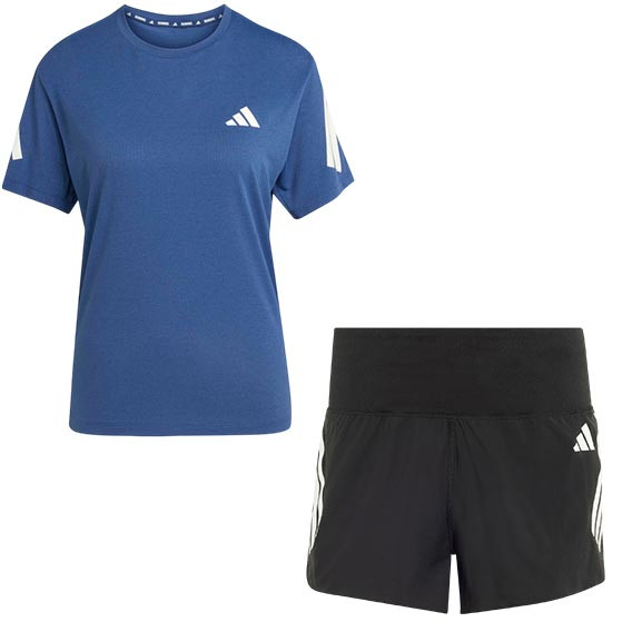 adidas adi365 Shirt 4'' Shorts Set Damen