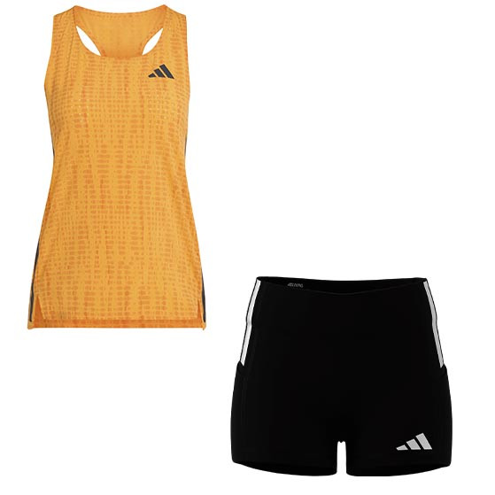 adidas Adizero Singlet Korte Legging 4'' Set Dames