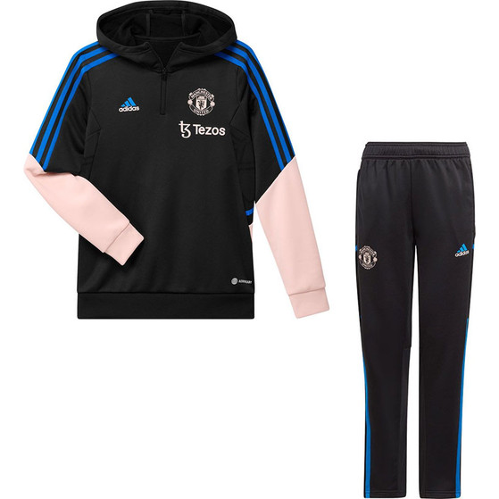 adidas Manchester United Hooded Trainingspak Kids Bij VoetbalDirect.be