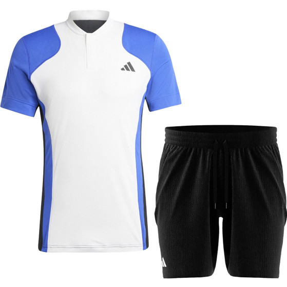 adidas US Open Pro Freelift Polo Set Heren