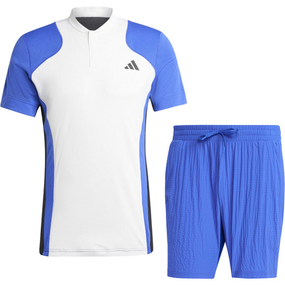 adidas US Open Pro Freelift Polo Set Heren