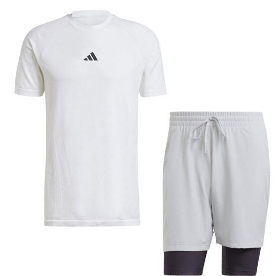 adidas Wimbledon Pro Seamless Tee Set Heren
