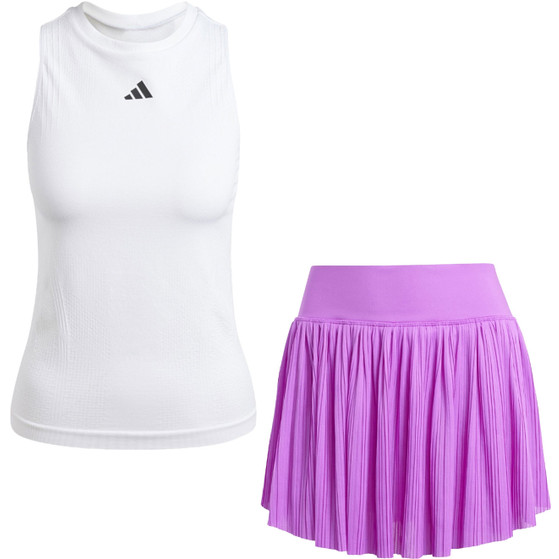adidas Wimbledon Pro Skirt Set Dames