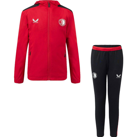 Castore Feyenoord Regenjack Trainingspak Kids