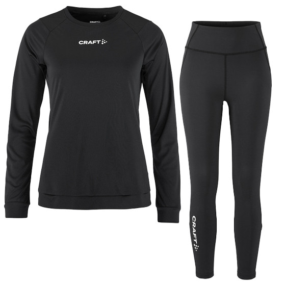 Craft Longsleeve Leggings Zip Set Damen