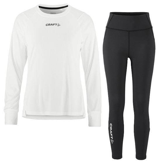 Craft Longsleeve Leggings Zip Set Damen