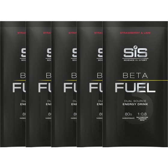 SIS Beta Fuel 80 Aardbei & Limoen Sachet 82g - 5 stuks