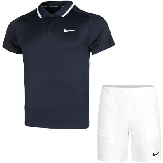 Nike Court Advantage Polo 9 Inch Set Herr
