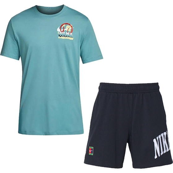 Nike Court Heritage Just Do It Tee Set Heren